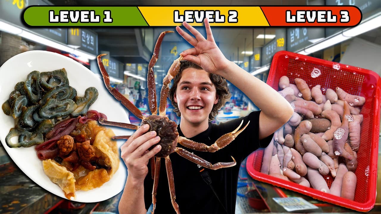 Extreme Seafood at Jagalchi Market in Busan South Korea